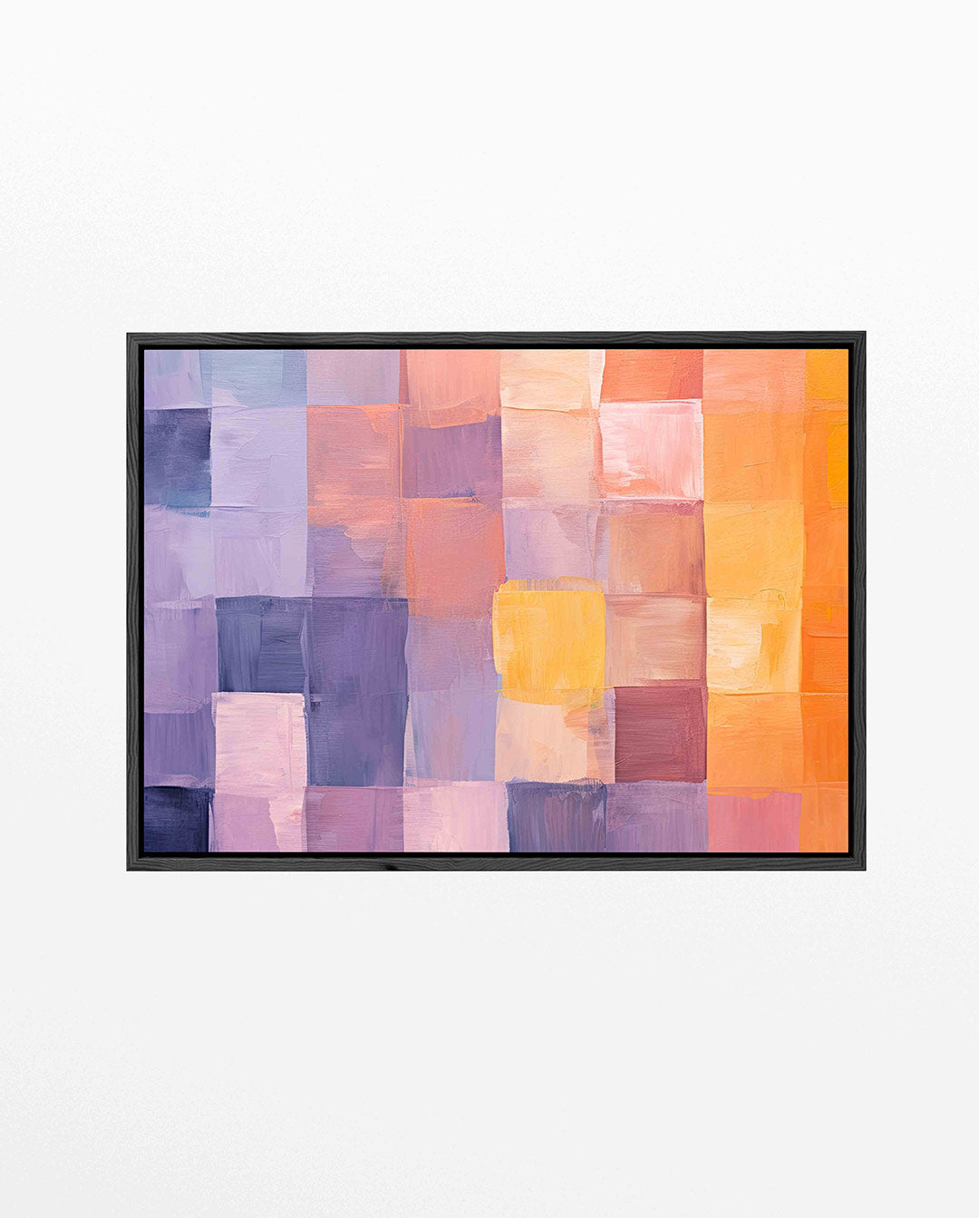 Kleurrijke vlakken – Abstract kunstwerk – liggend abstract kunstwerk