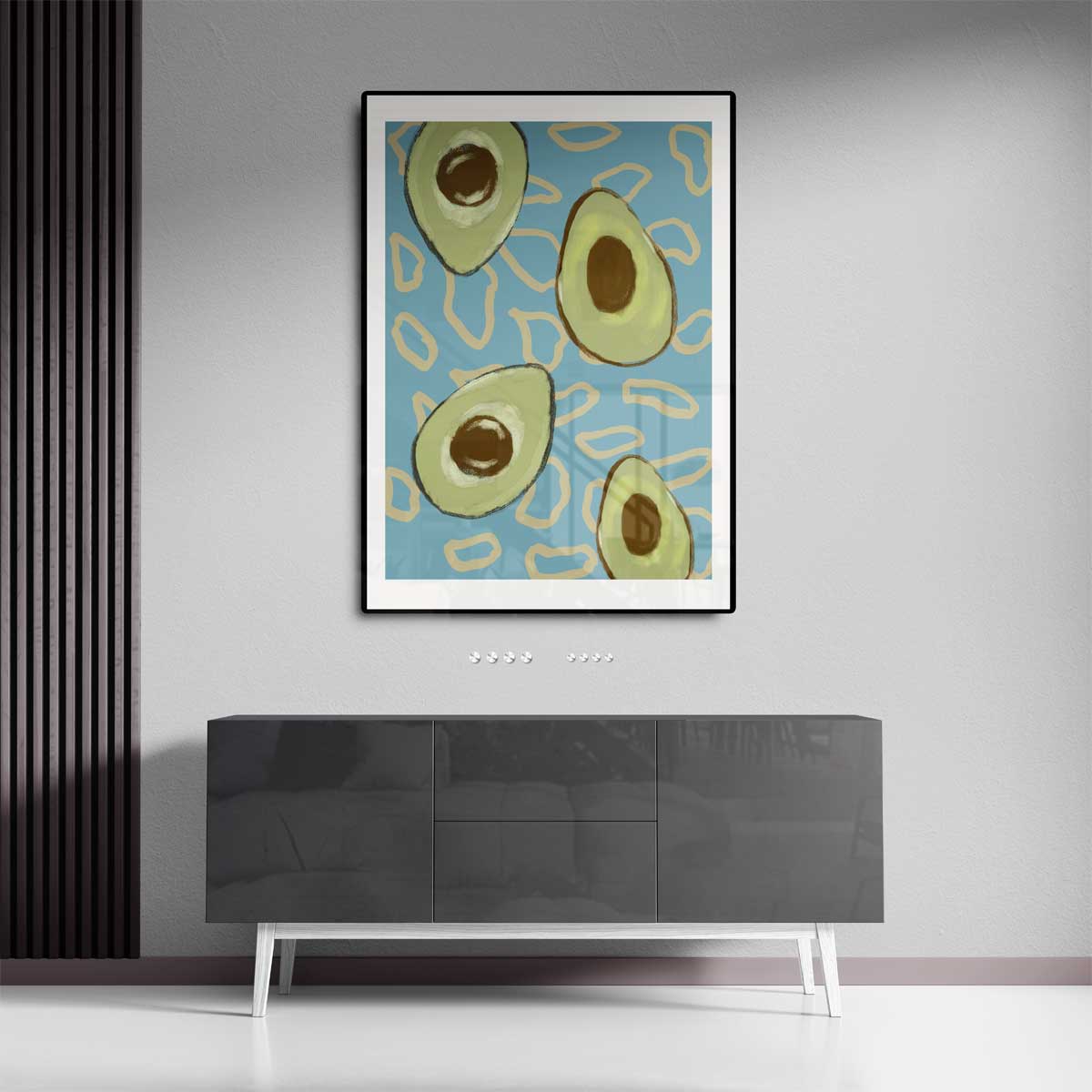 Avocado Droom – dibond kunstwerk als wanddecoratie