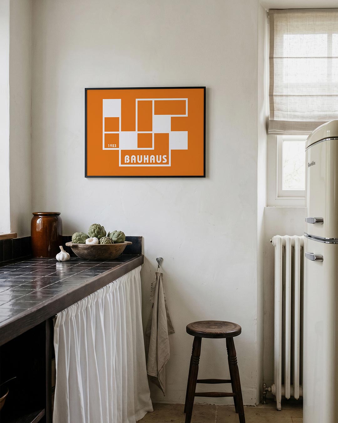 Vorm en kleur – geometrische poster in Bauhaus-stijl van WallArtistic