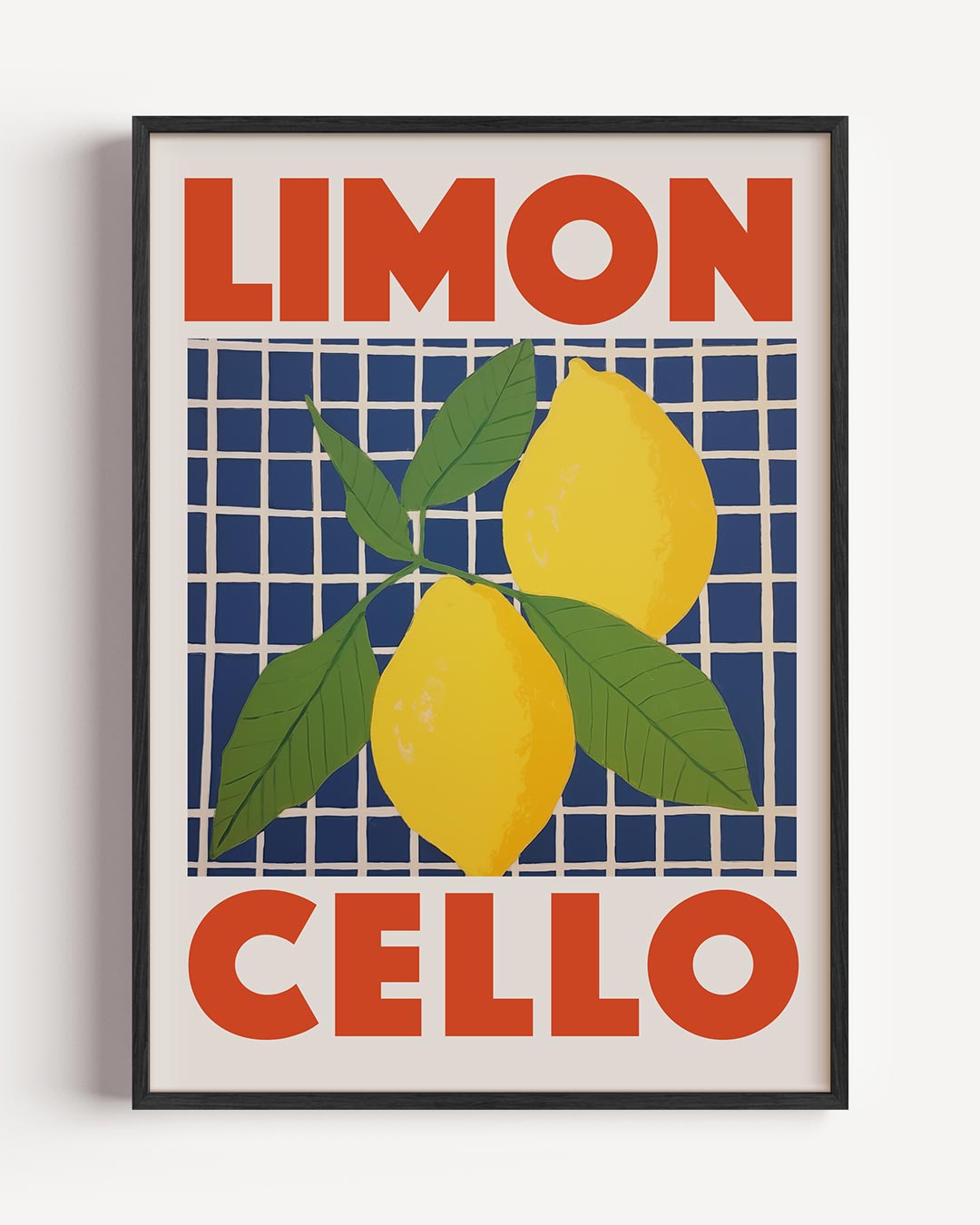Verfrissende Limoncello – keuken portret poster als wanddecoratie