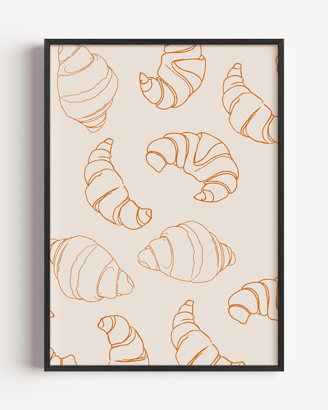 Croissant Droom – keuken portret poster als wanddecoratie