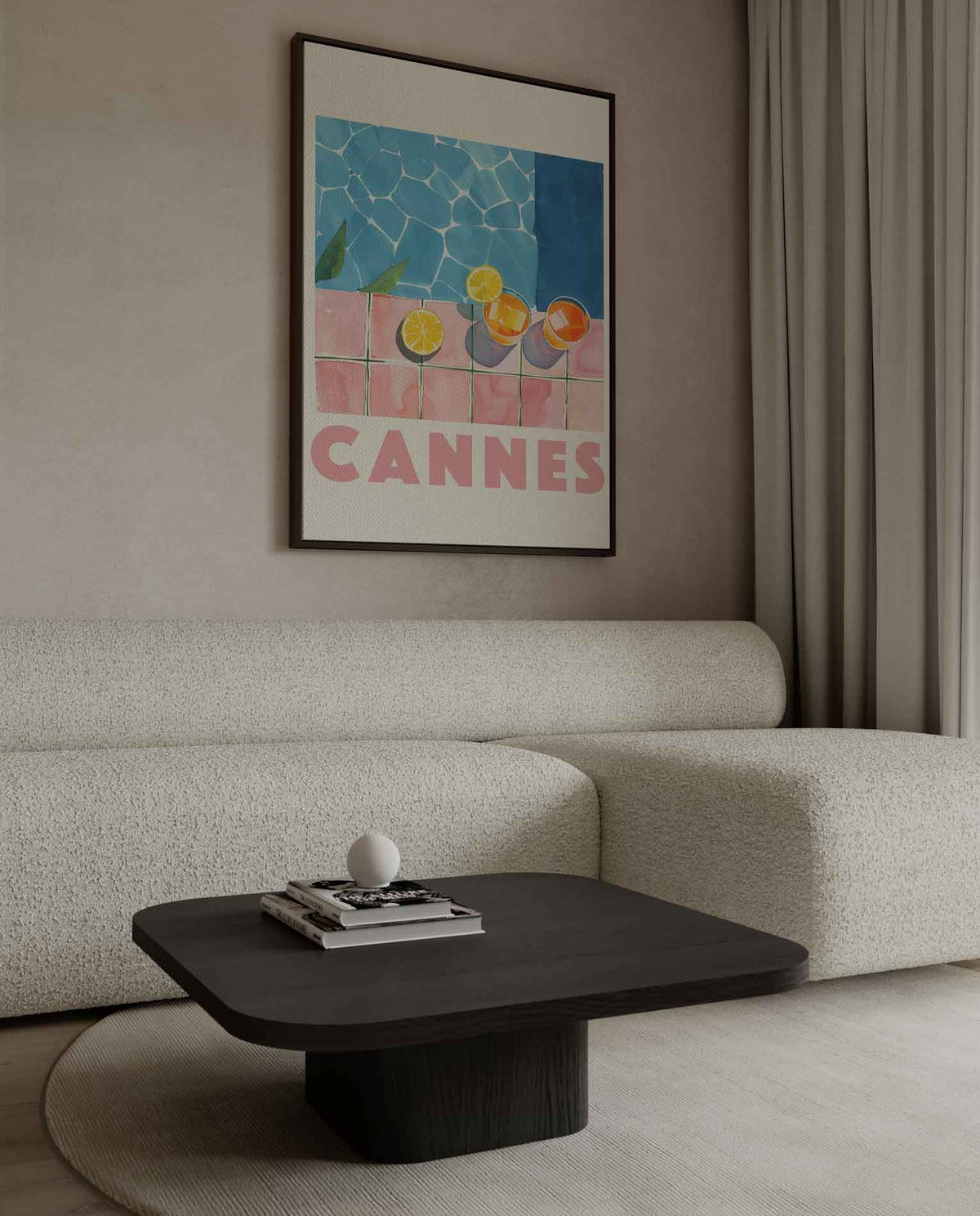 Zonnige Dagen in Cannes – plexiglas kunstwerk als wanddecoratie