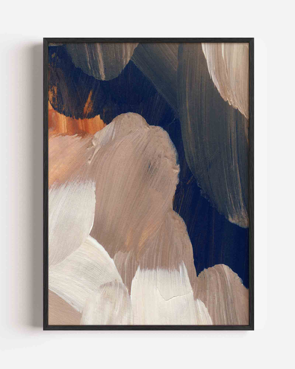 Abstracte penseelstreken – schilderkunst portret poster als wanddecoratie