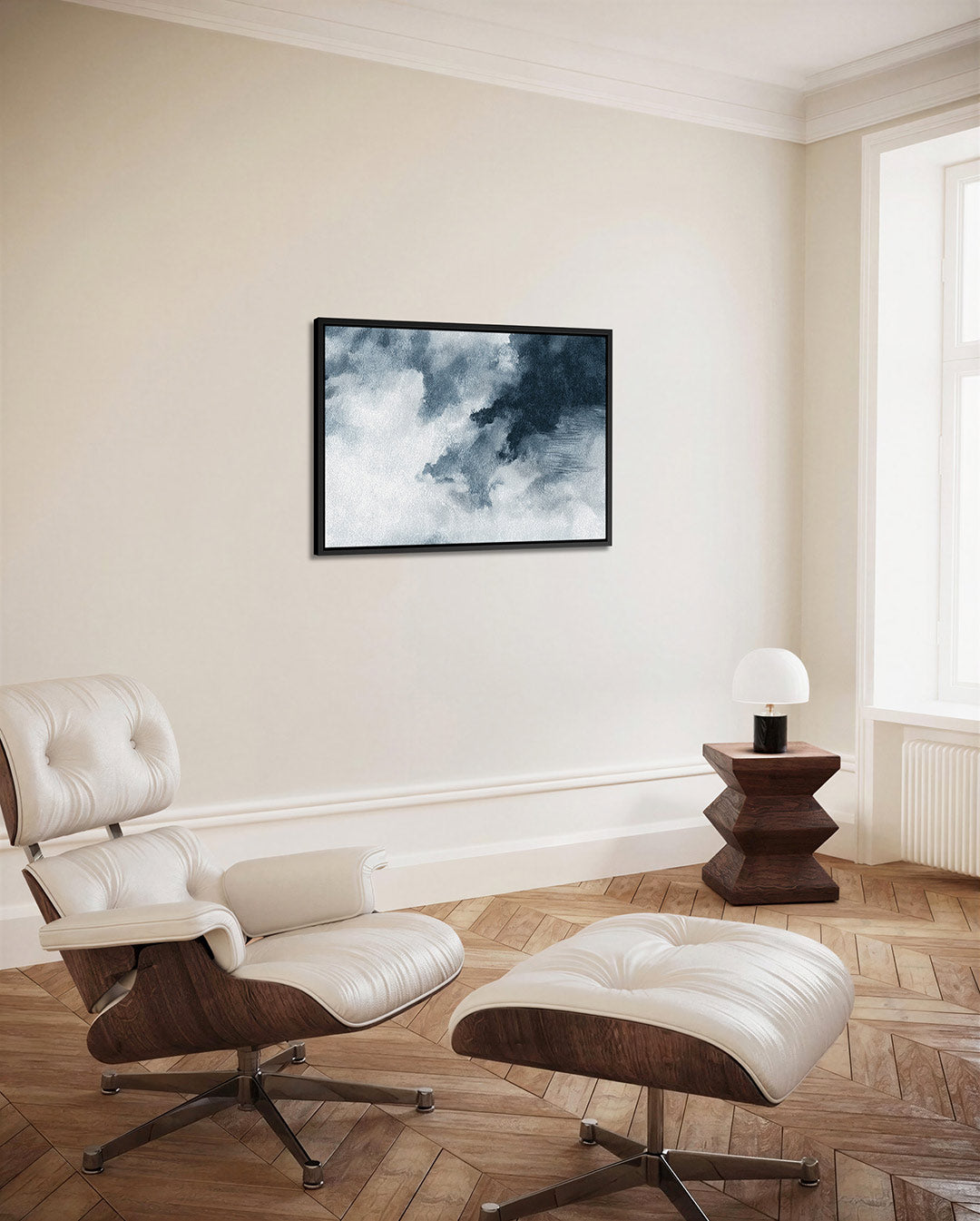 Dromerige wolken – alternatieve weergave van het kunstwerk