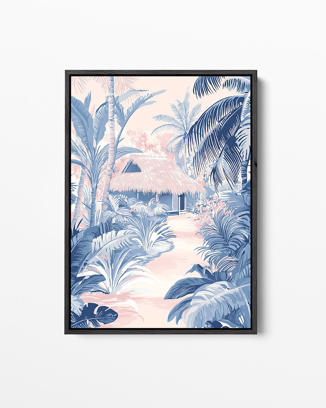 Tropische oase – staand wanddecoratie kunstwerk