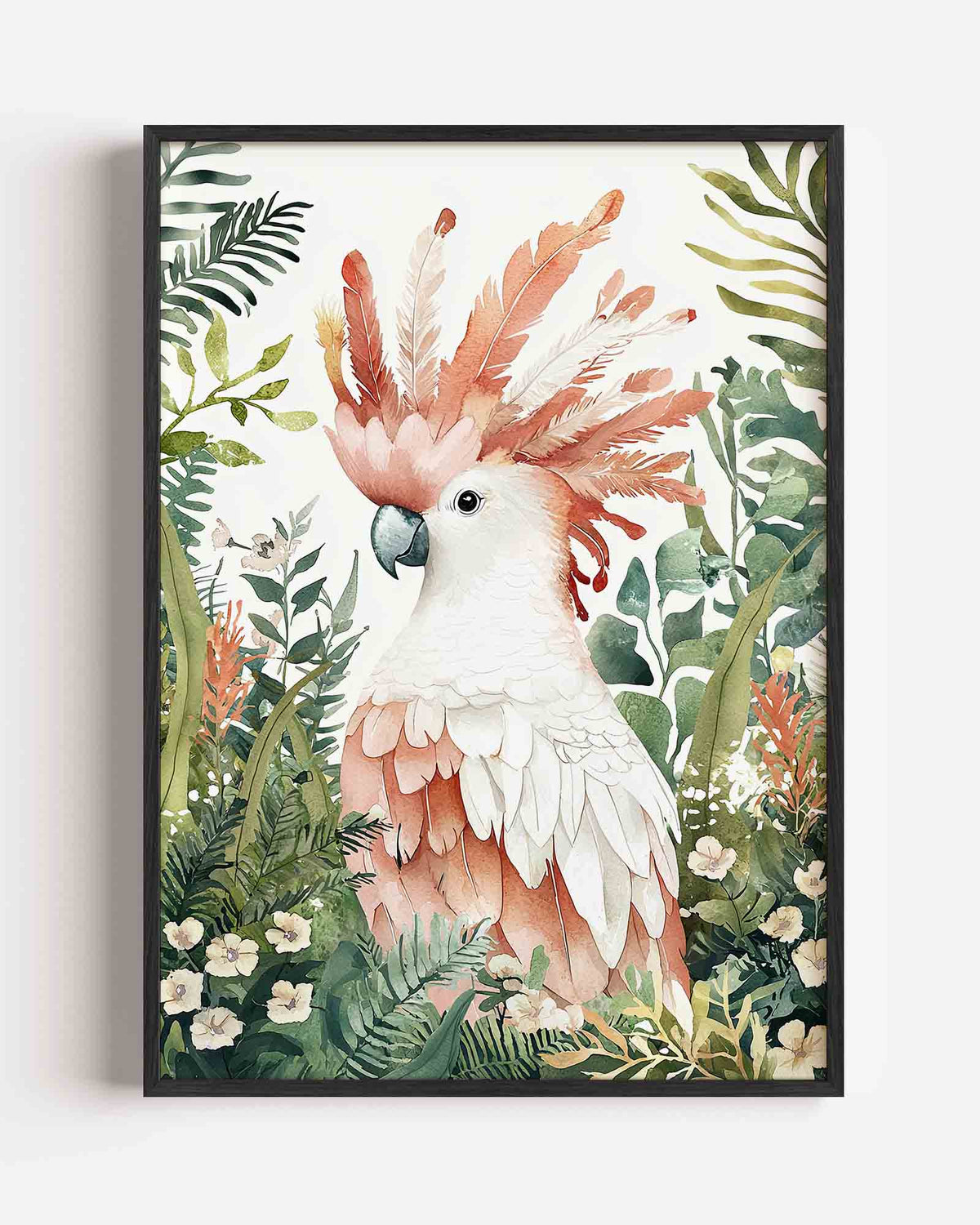 Papegaai in jungle – dieren portret poster als wanddecoratie