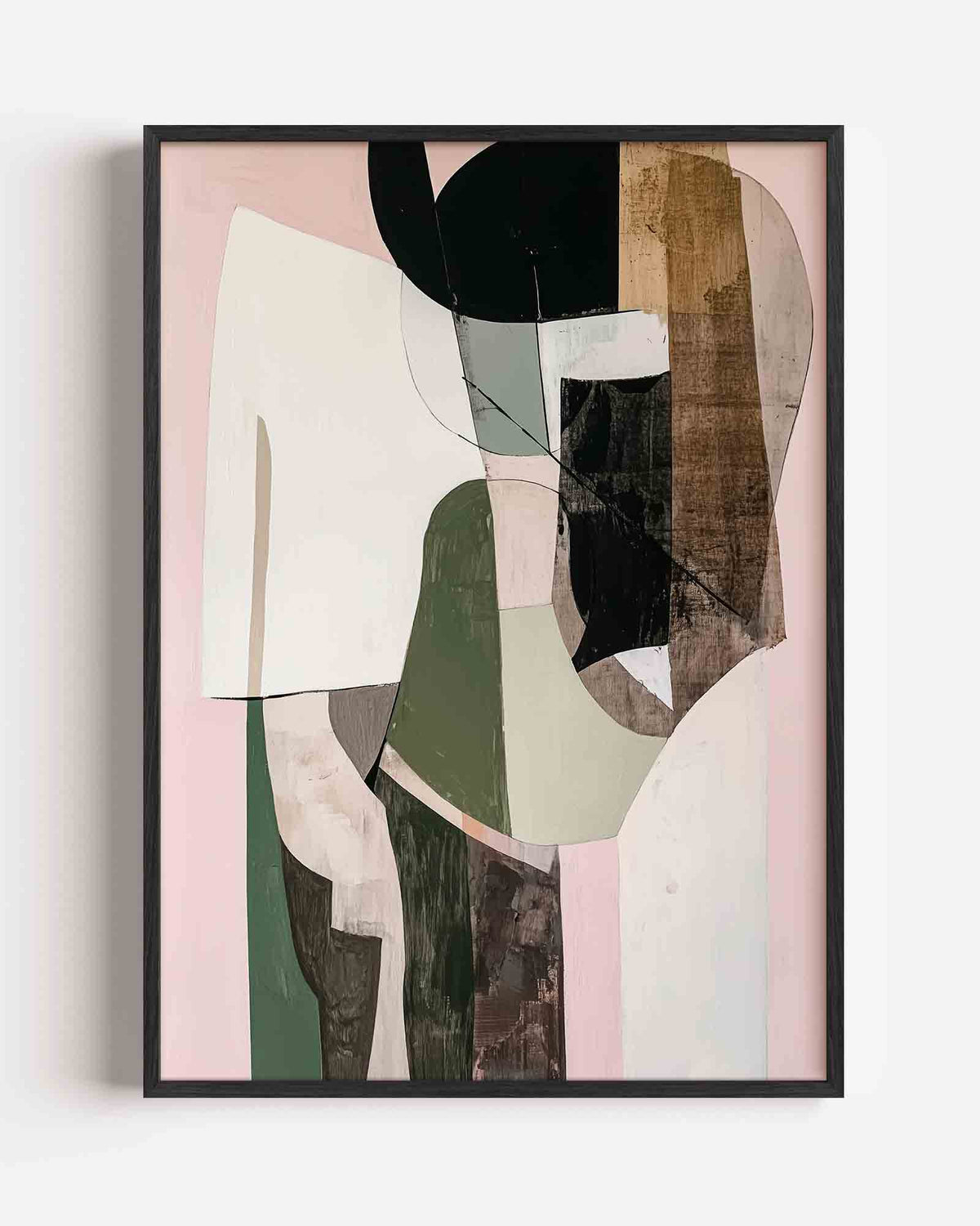 Abstracte vormen – moderne portret poster als wanddecoratie