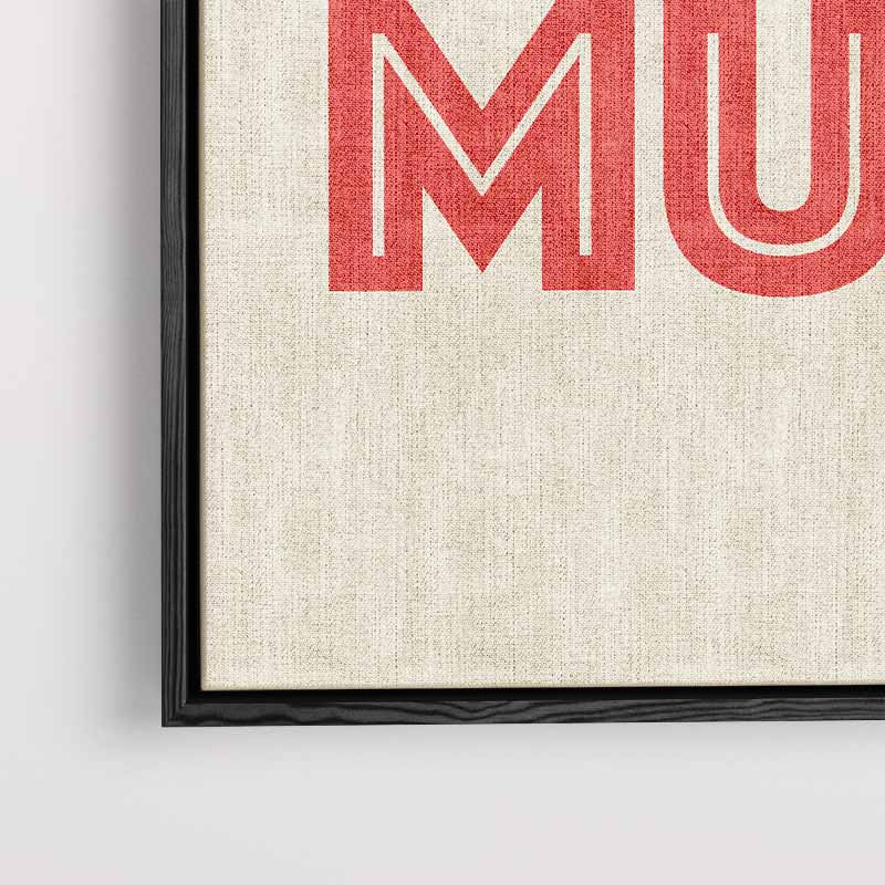 Mijn Eigen Muze Poster – canvas wanddecoratie in portret formaat
