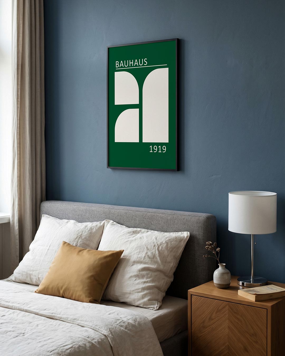 – staande Bauhaus poster voor aan de muur