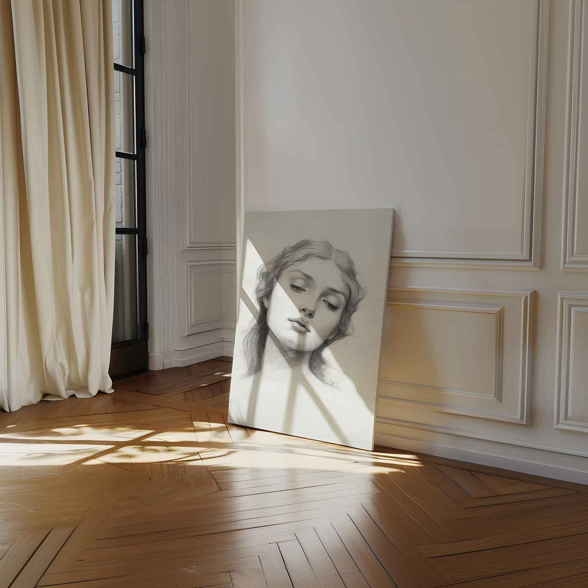 Tijdloze Elegantie – staand kunstwerk voor modern interieur