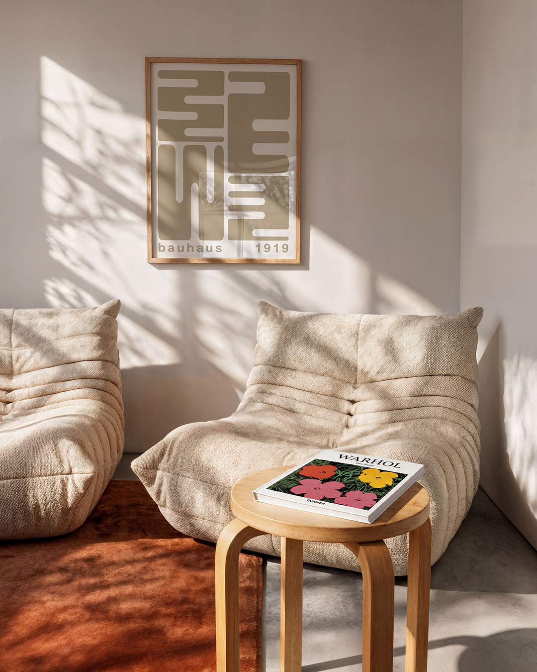 Vormritme en lijnen – moderne Bauhaus wandkunst als poster
