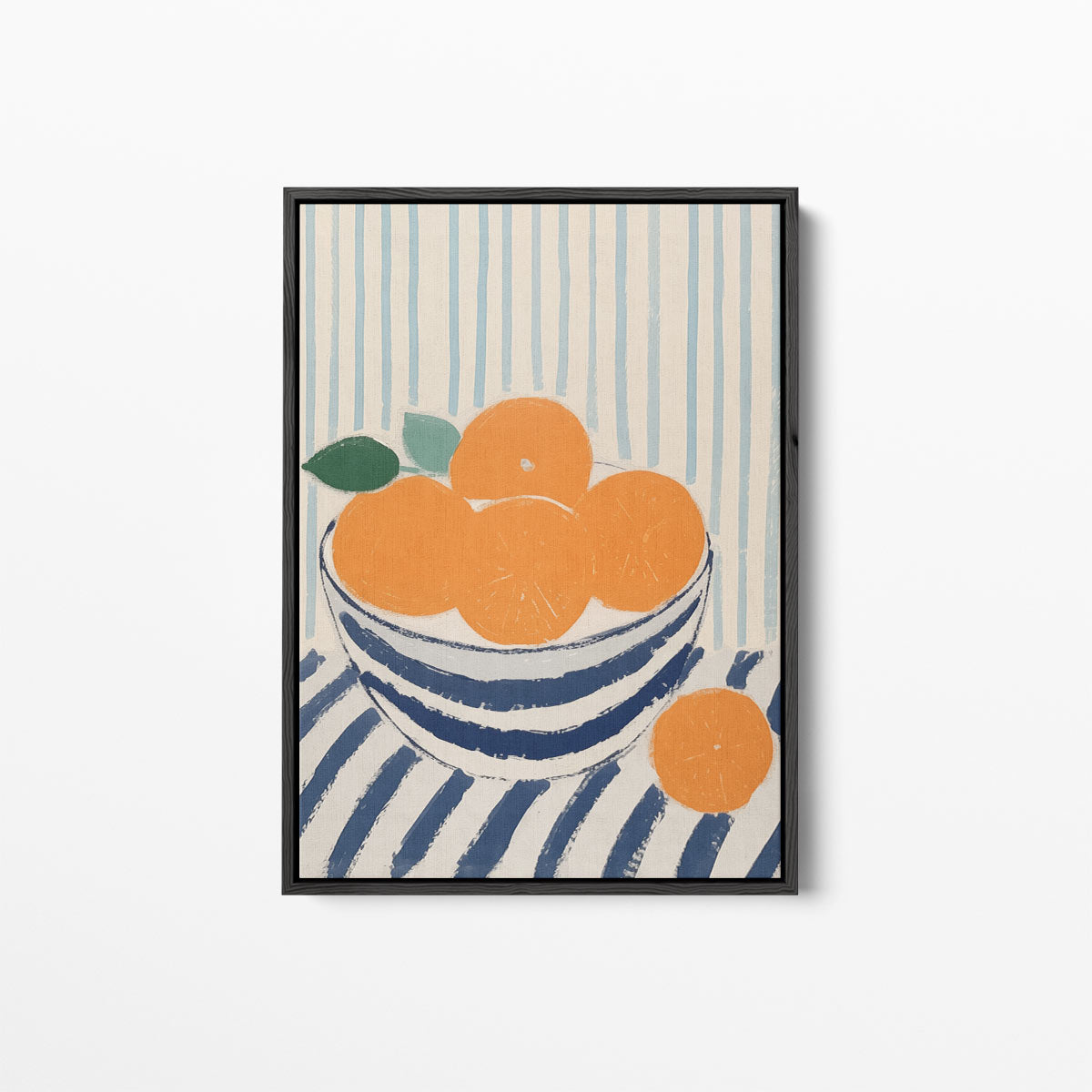 Zomers Stilleven met Mandarijnen – canvas kunstwerk als wanddecoratie