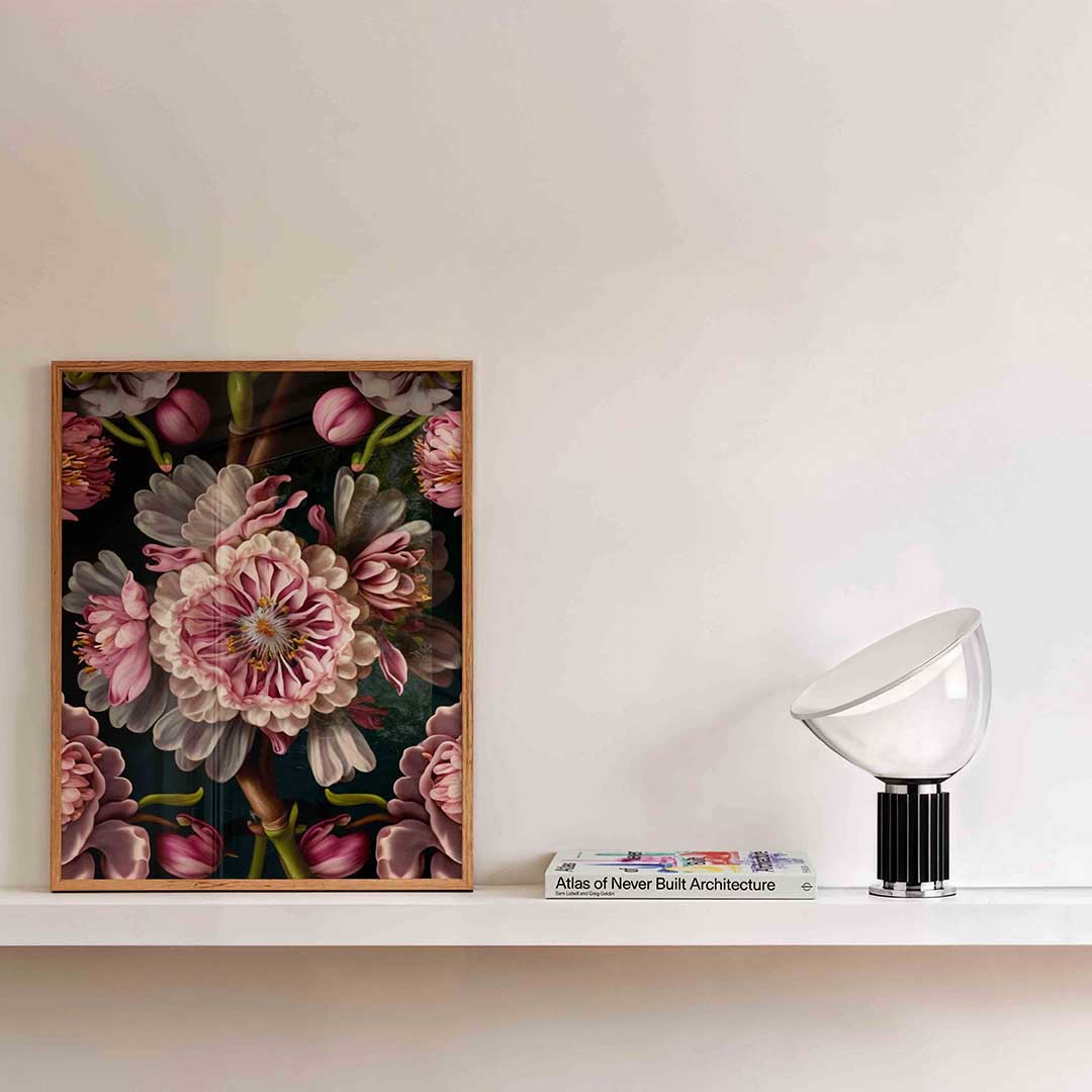 Bloemenpracht – bloemen wandkunst als portret poster
