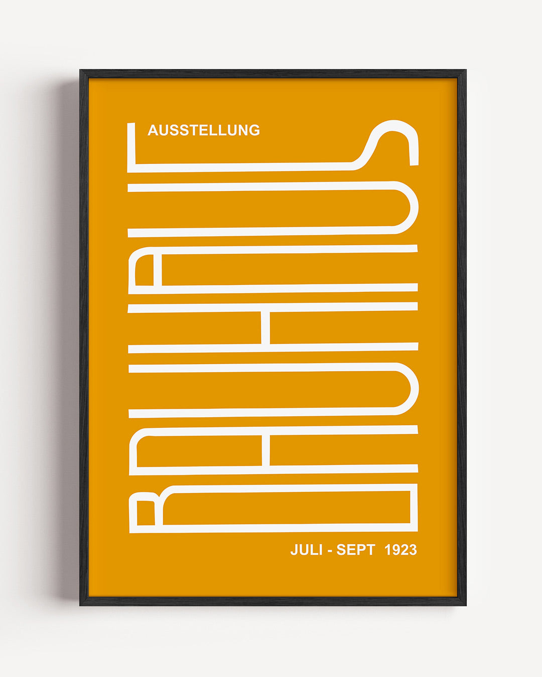 Lijnen en vlakken – staande Bauhaus poster als wanddecoratie