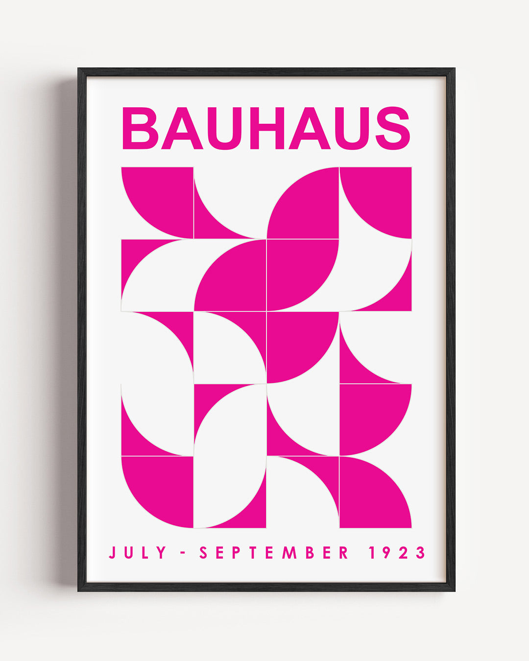 Vormen en vlakken – staande Bauhaus poster als wanddecoratie