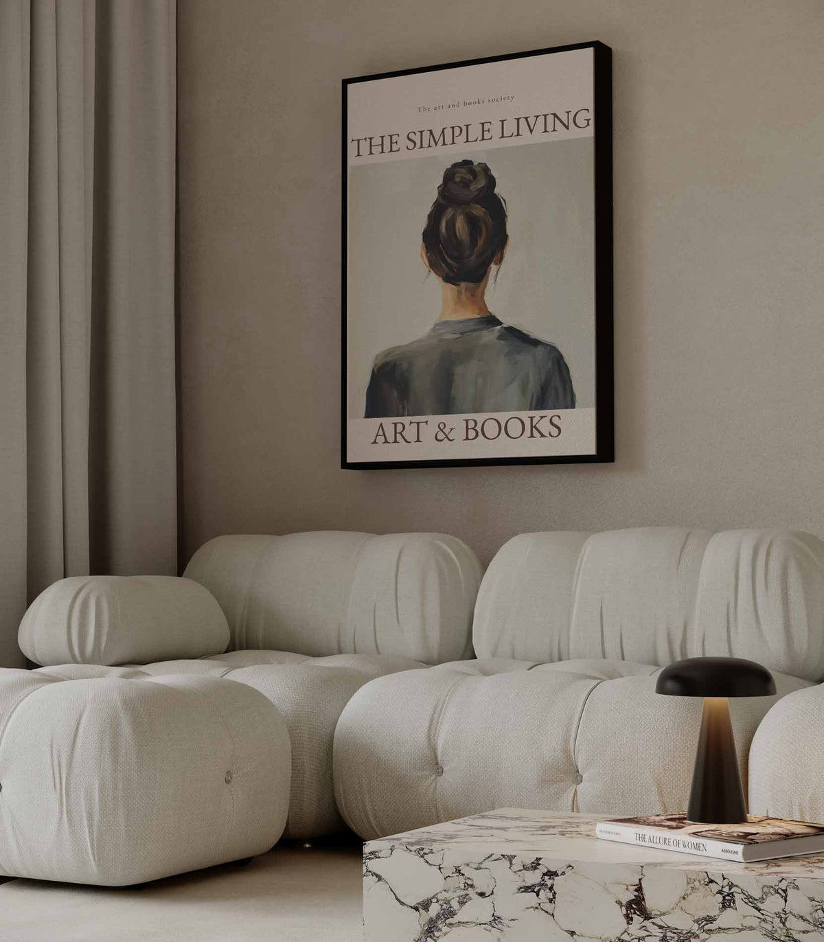 Eenvoudige Schoonheid – canvas kunstwerk als wanddecoratie
