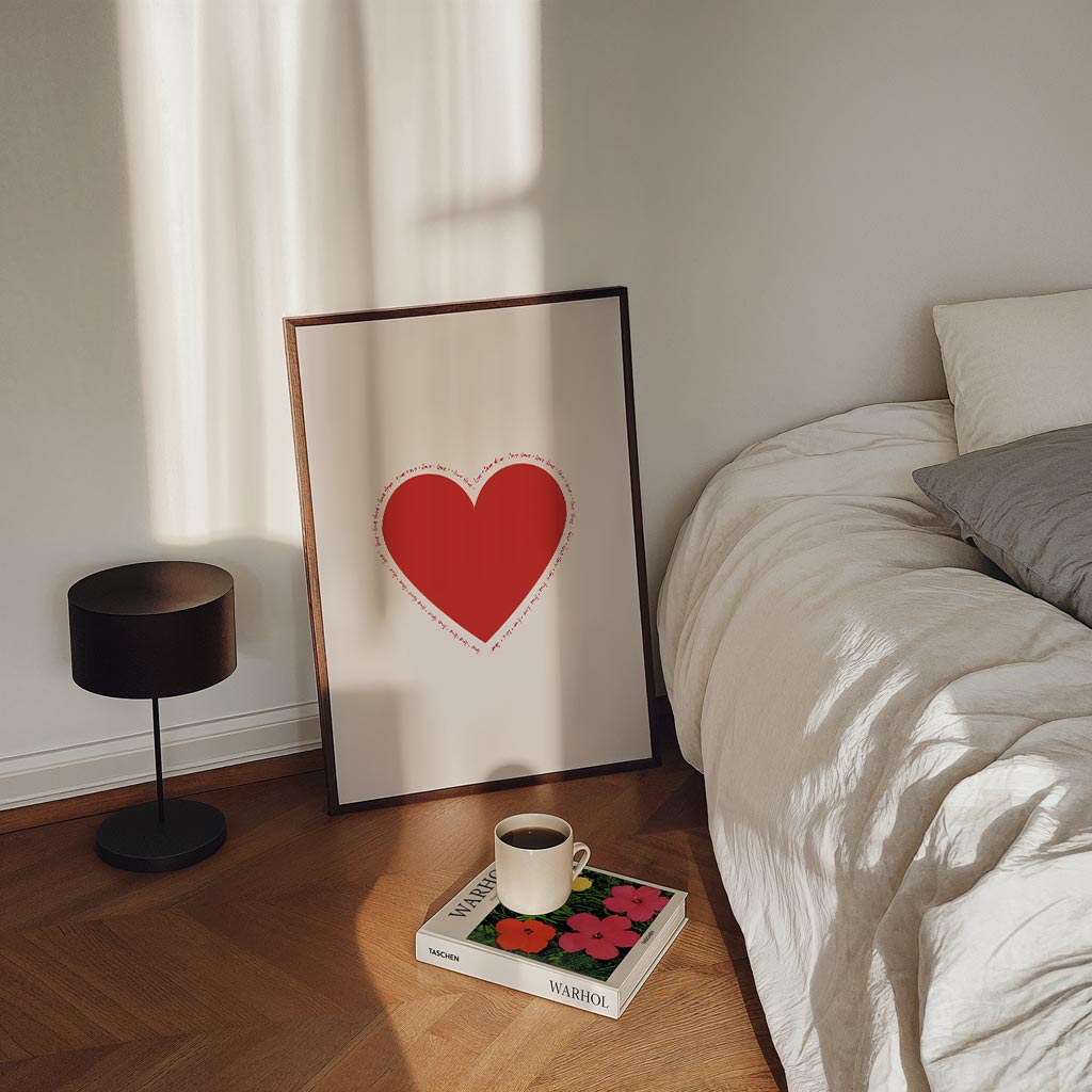 Love Hart – staande zomer wanddecoratie van WallArtistic