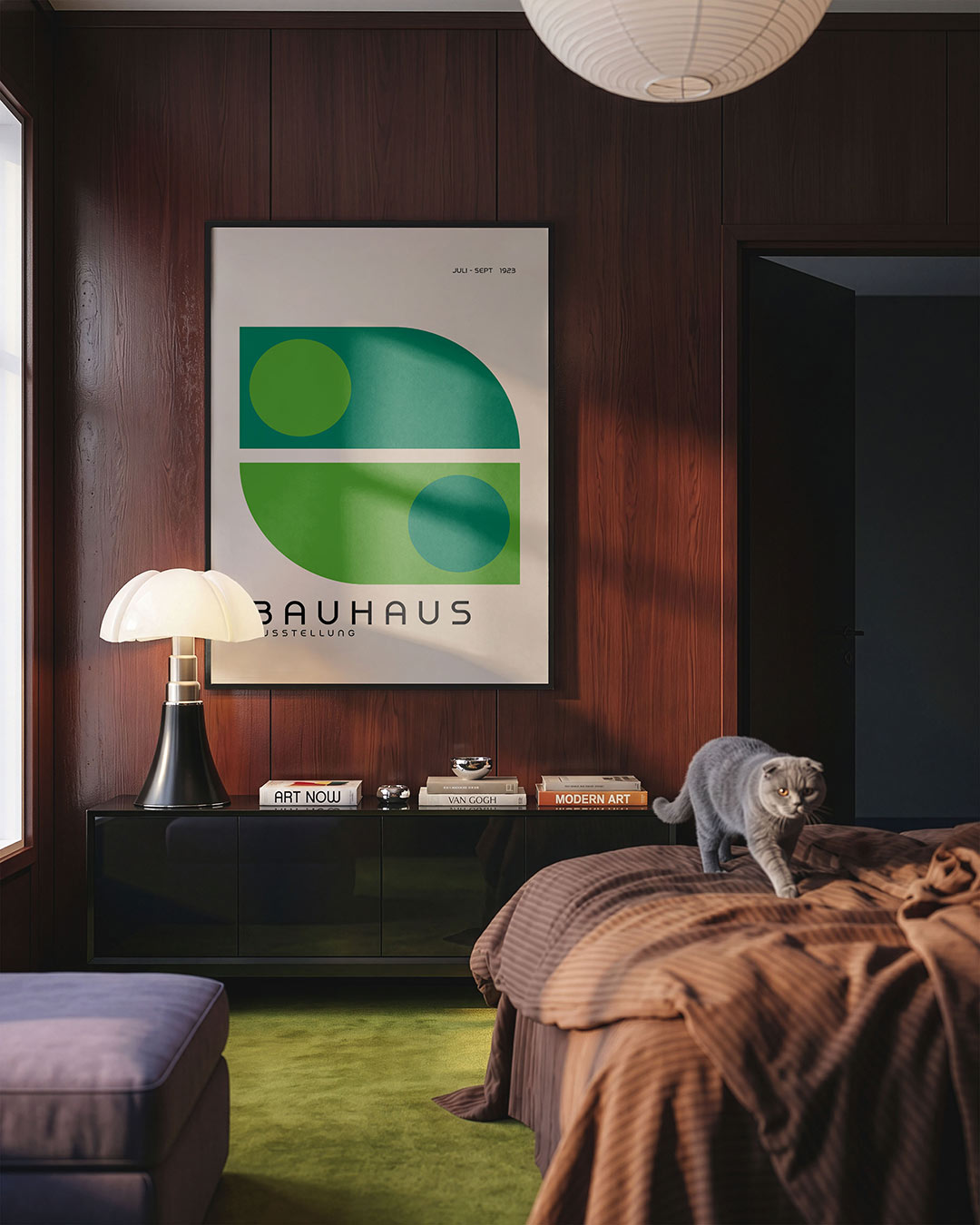 Vorm en kleur – geometrische Bauhaus poster in staand formaat