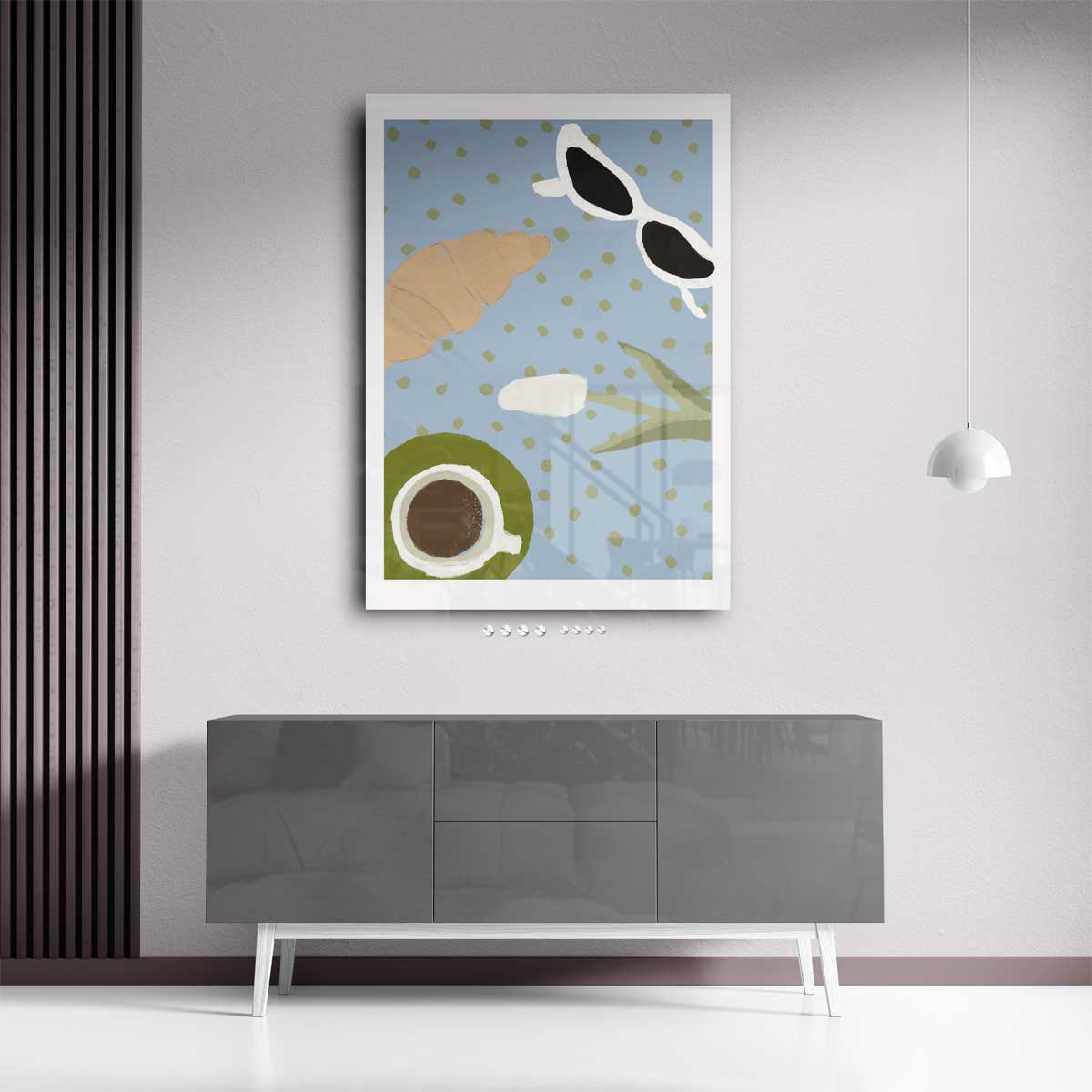 Zomerse Ontspanning – staand kunstwerk voor modern interieur