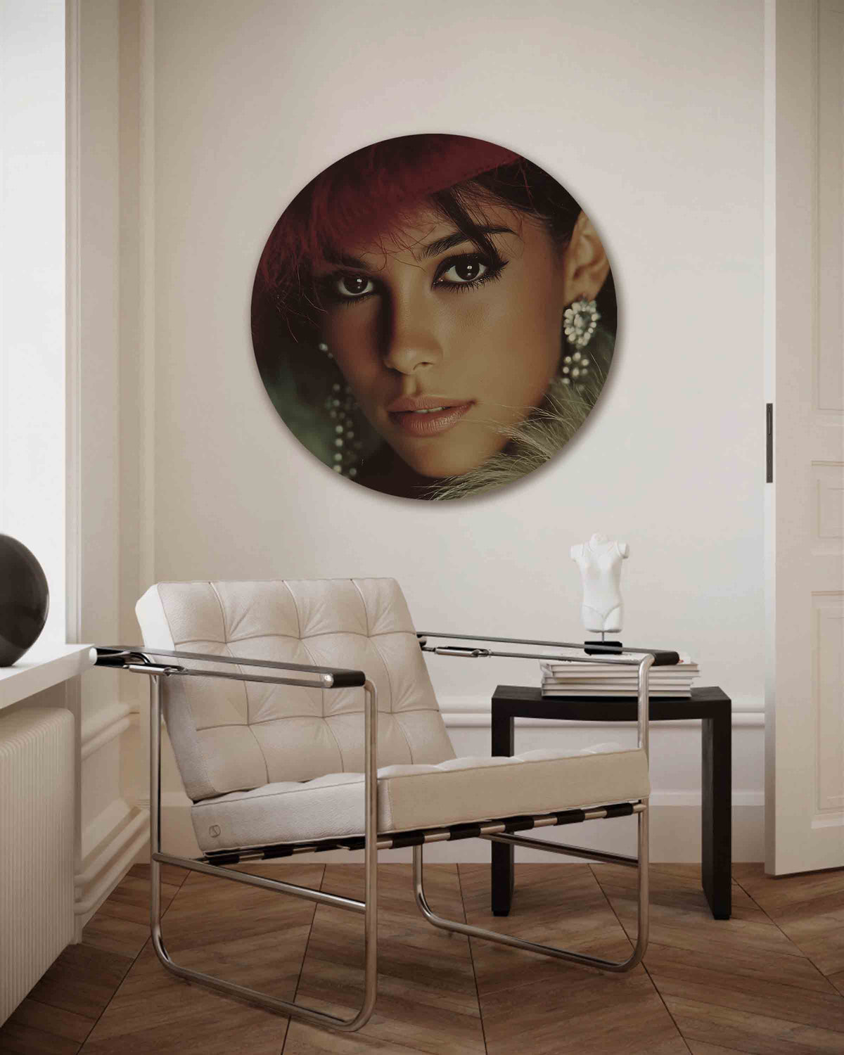 Abstracte – Pop Art muurcirkel als ronde wanddecoratie