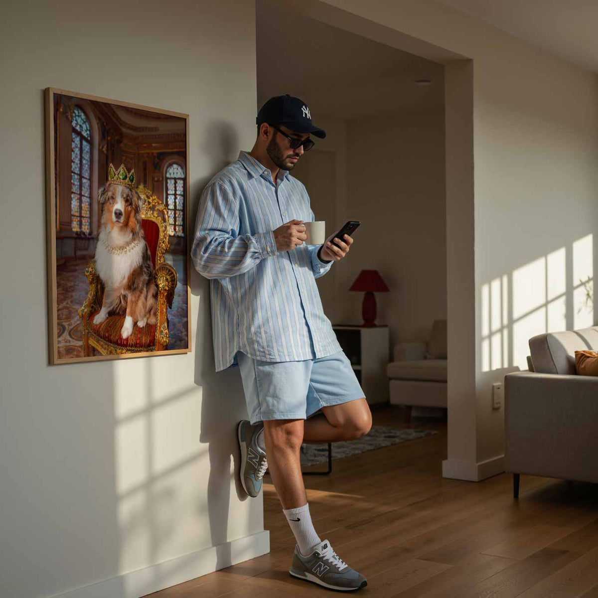 Koninklijke Hondenpracht – dierenillustratie als portret poster