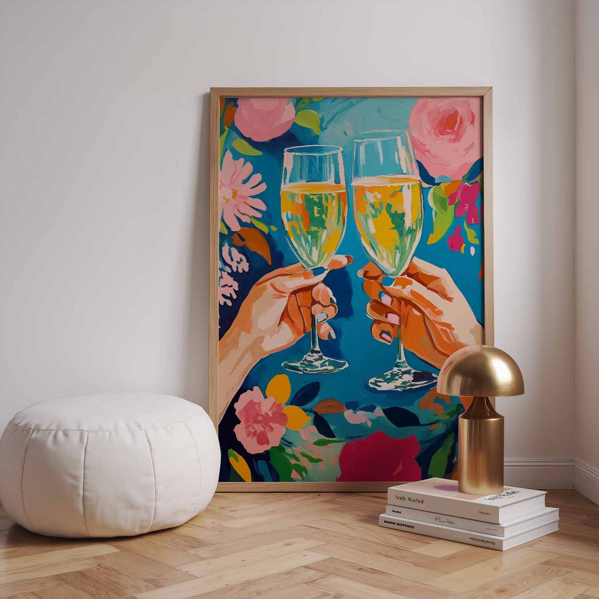 Vrolijke Cheers – staande zomer wanddecoratie van WallArtistic