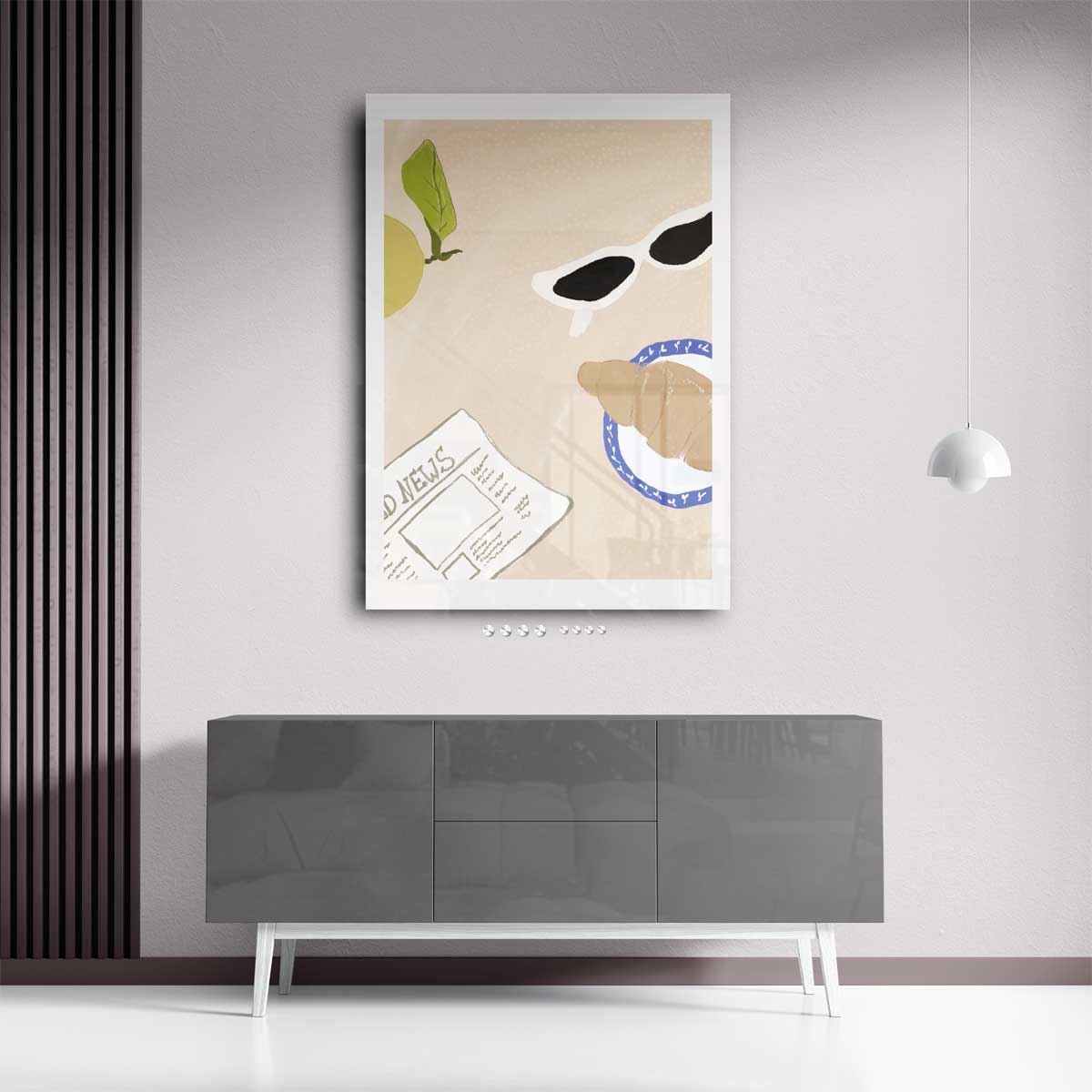 Ontspannen Zondagochtend Stilleven – staand kunstwerk voor modern interieur