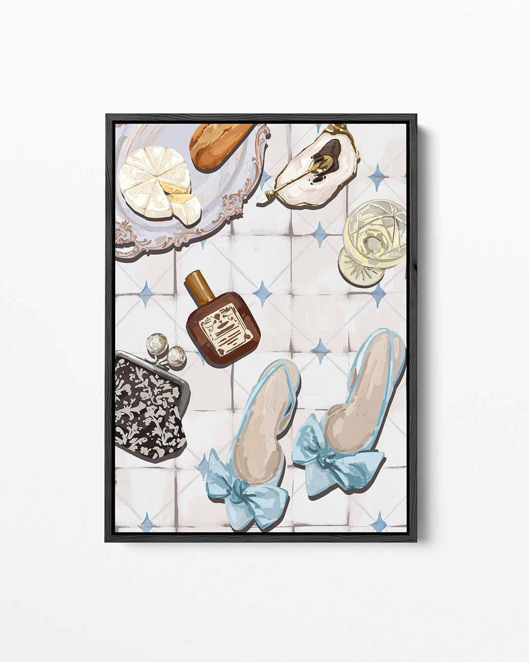 Elegante tafelscène – staand wanddecoratie kunstwerk