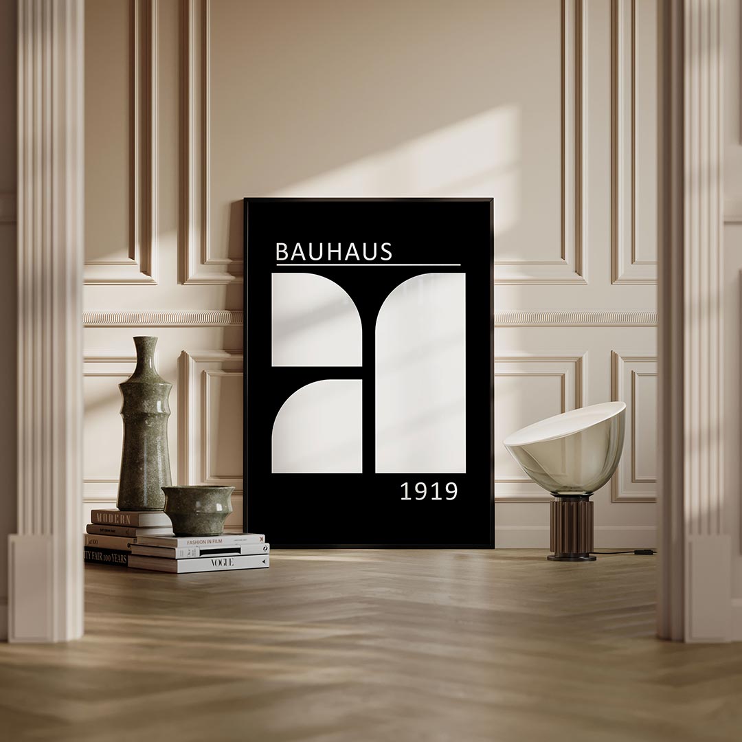 – moderne Bauhaus wandkunst als poster