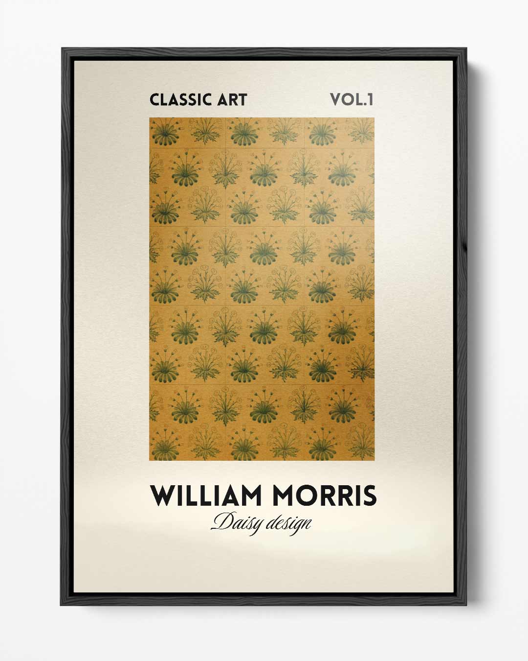 William Morris Bloemendessin – portret kunstwerk als wanddecoratie