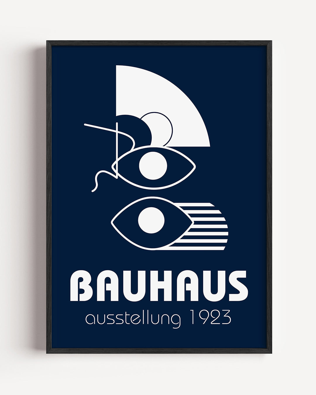 Vormen en lijnen – staande Bauhaus poster als wanddecoratie