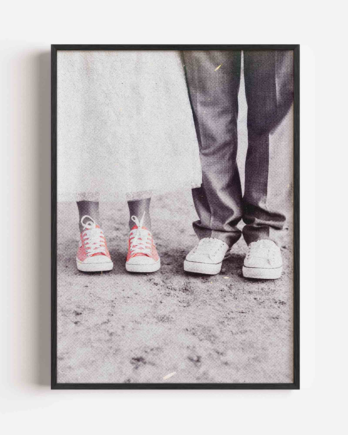 Sneakers en schoenen – Pop Art portret poster als wanddecoratie