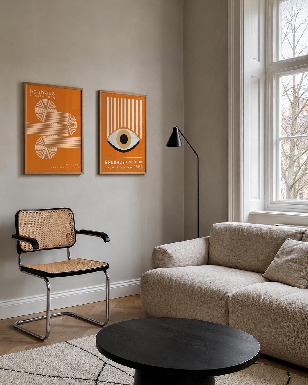 Lijnen en cirkelpatronen Posterset