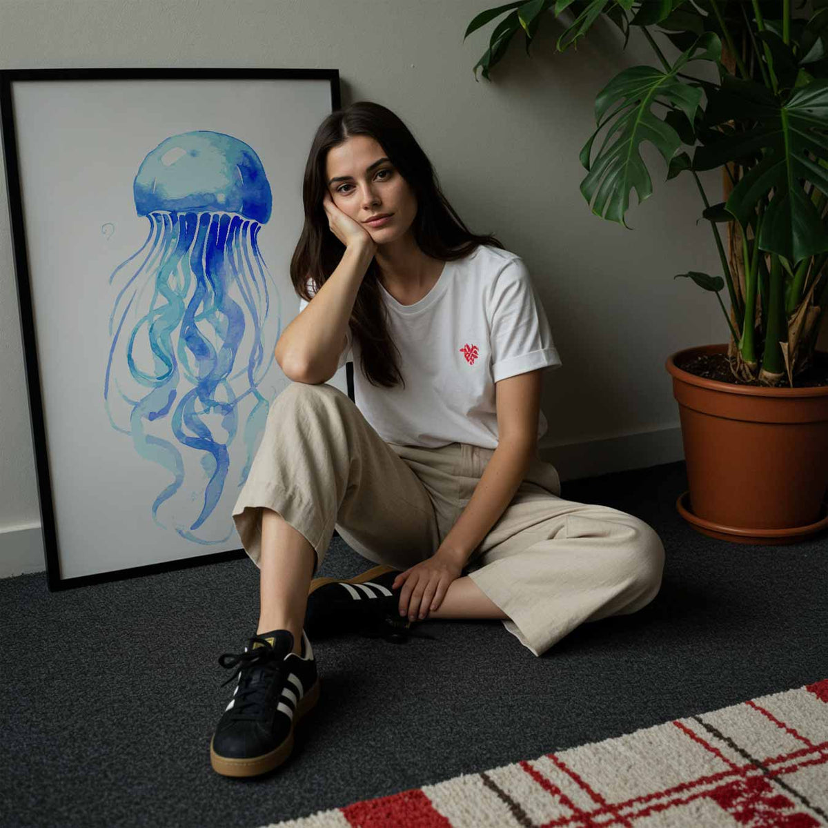 Elegante Kwal – staande muurposter met dierenthema