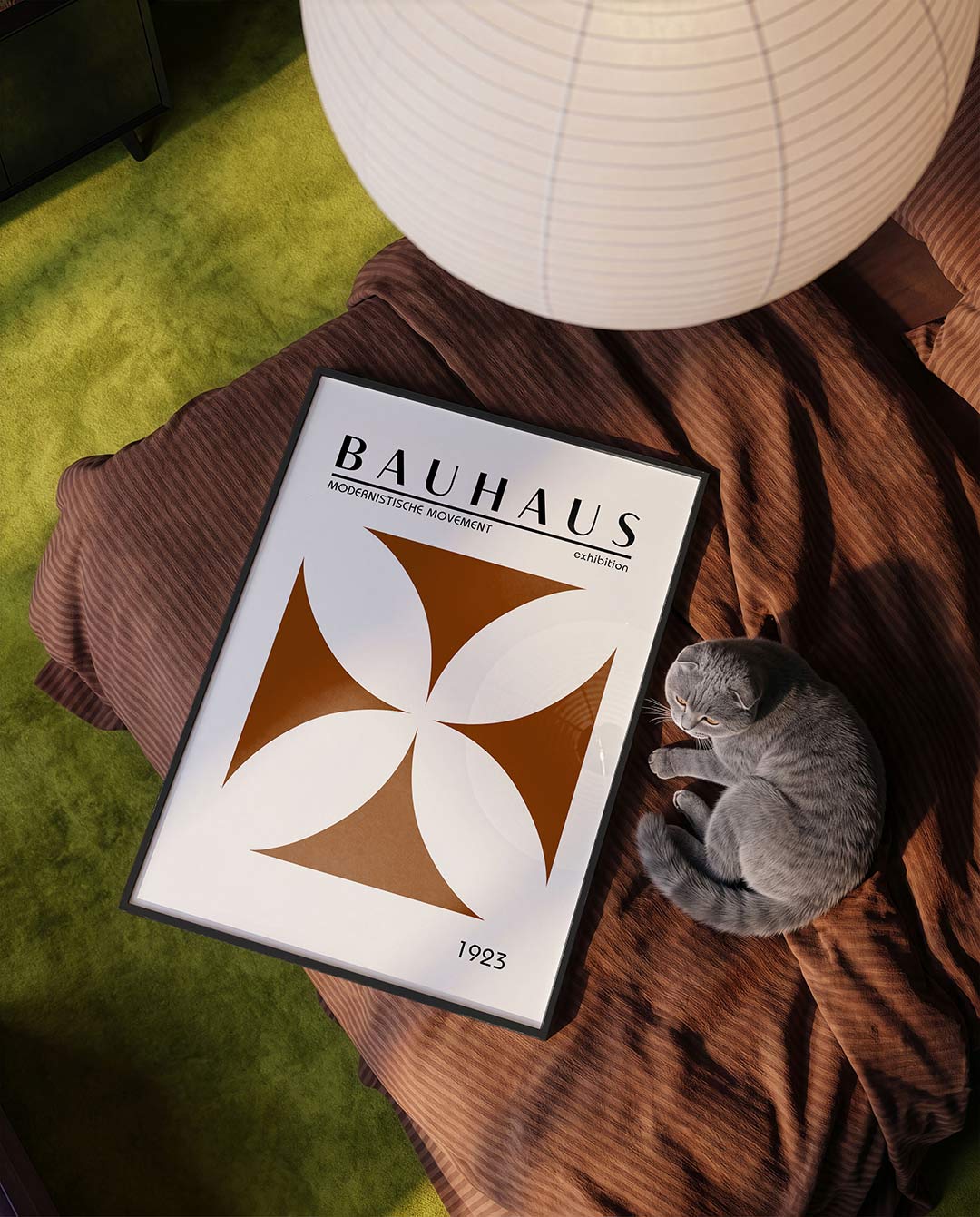 Vorm en balans – moderne Bauhaus wandkunst als poster