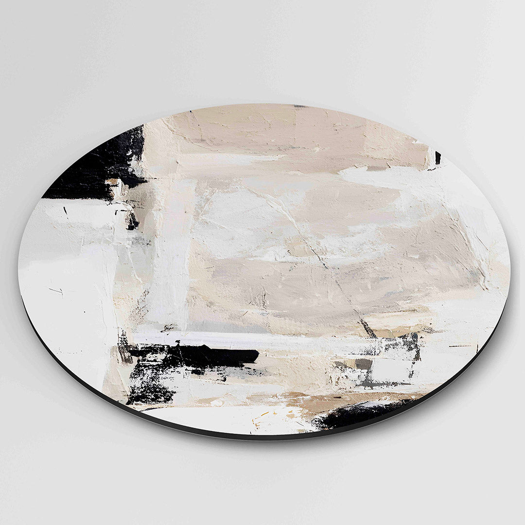 Abstracte vormen – ronde textuur wanddecoratie van WallArtistic