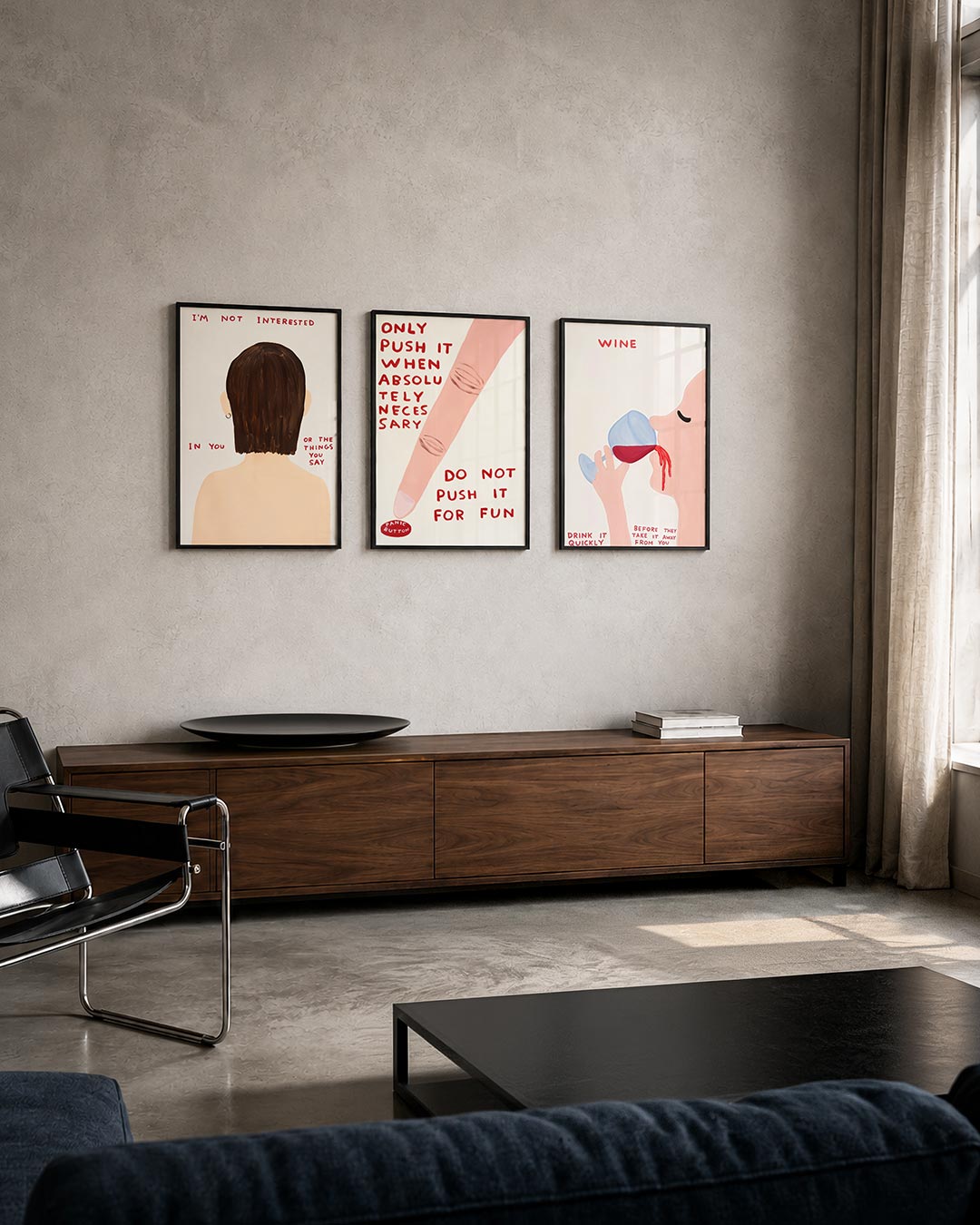 Kleur en tekst posterset – tweede productweergave – een rugaanzicht van een persoon met bruin haar tegen een