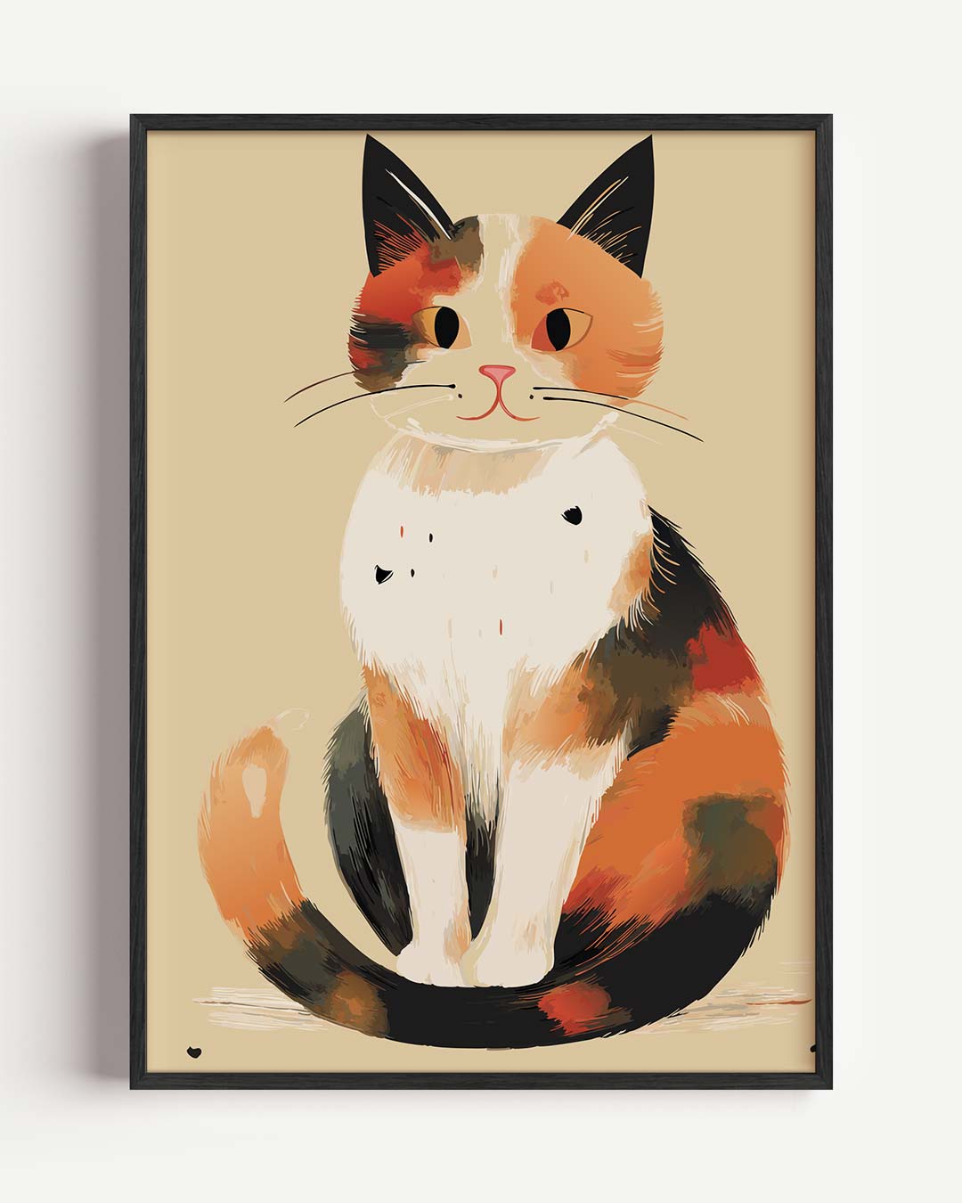 Schattige Kattenkunst – kids portret poster als wanddecoratie