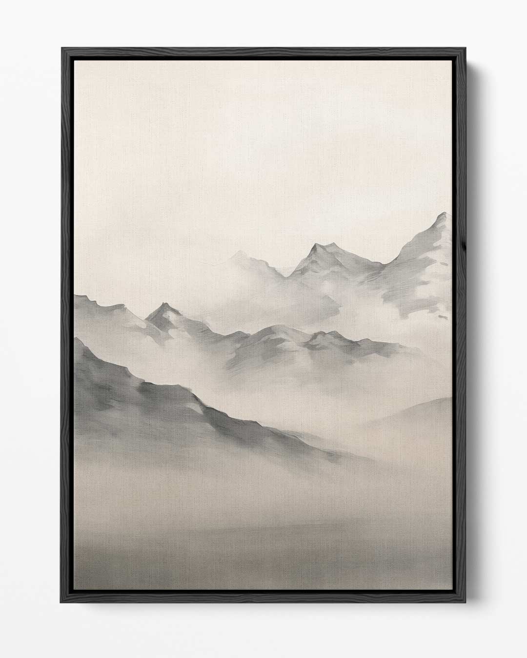 Sereen Berglandschap in Mist – portret kunstwerk als wanddecoratie