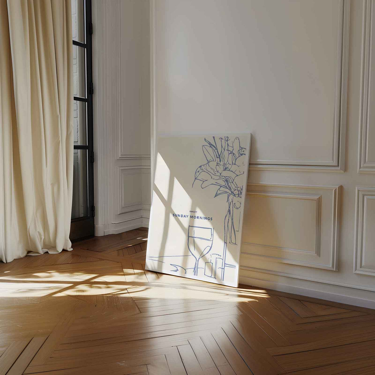 Sweet Sunday Mornings – staand kunstwerk voor modern interieur
