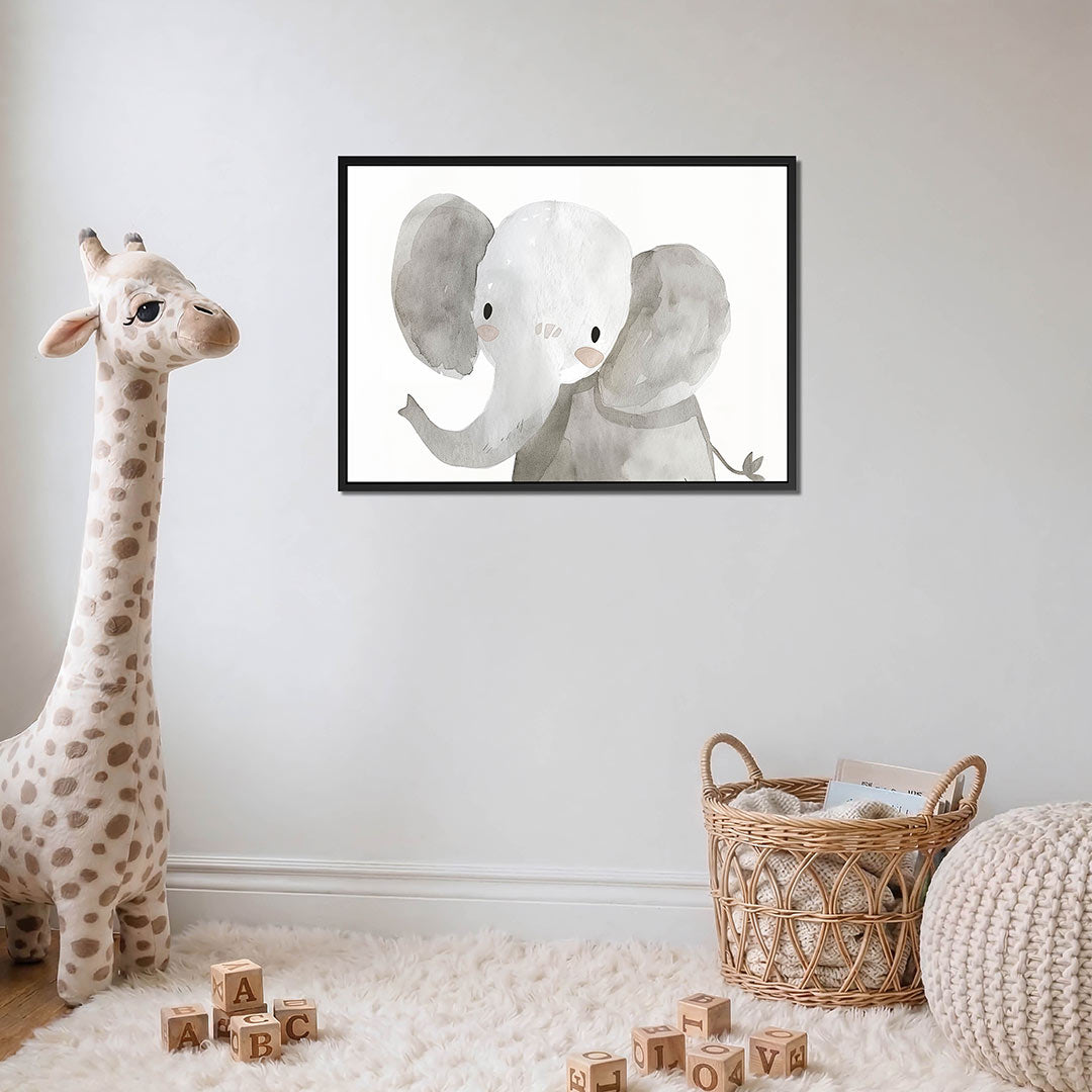 Dromerige olifant – detail van het kunstwerk