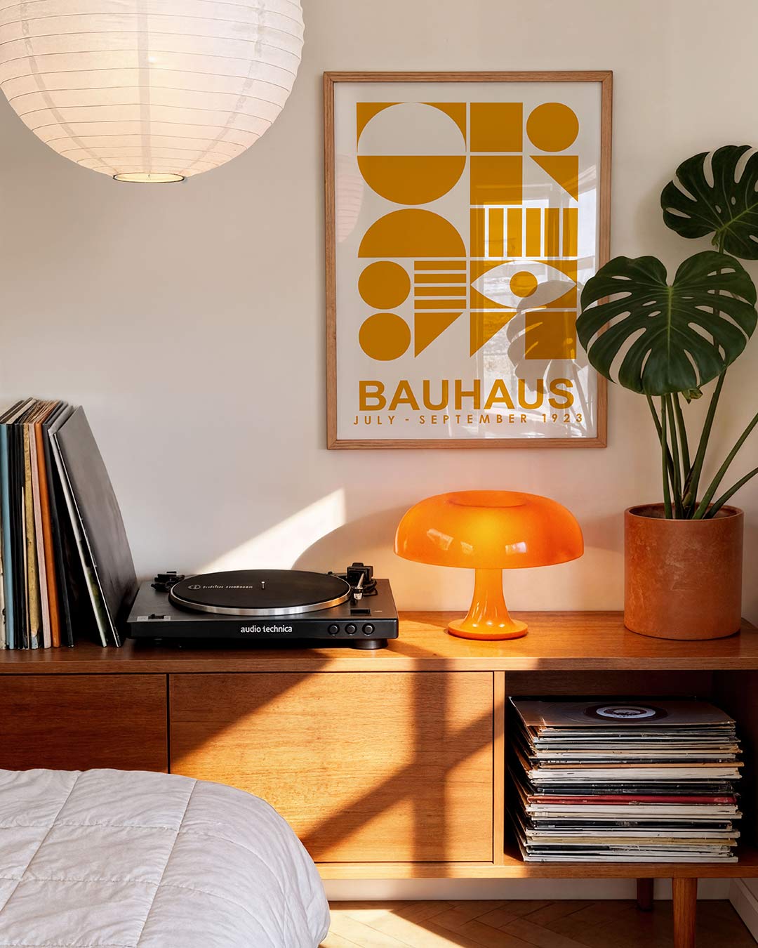 Vormen en vlakken – geometrische Bauhaus poster in staand formaat