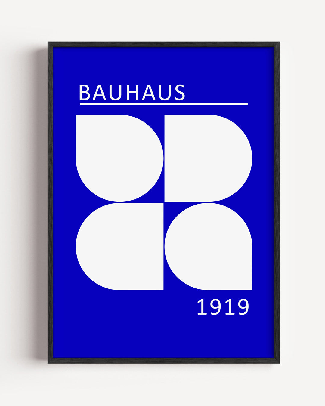 Vormen en vlakken – staande Bauhaus poster als wanddecoratie