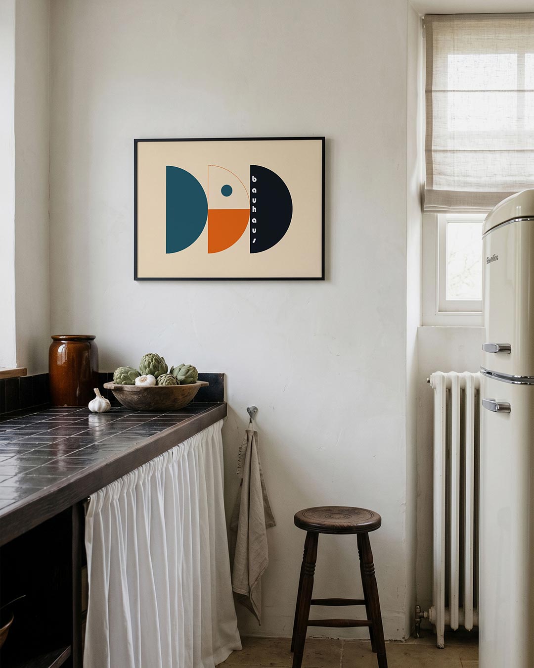 Vorm en balans – geometrische poster in Bauhaus-stijl van WallArtistic