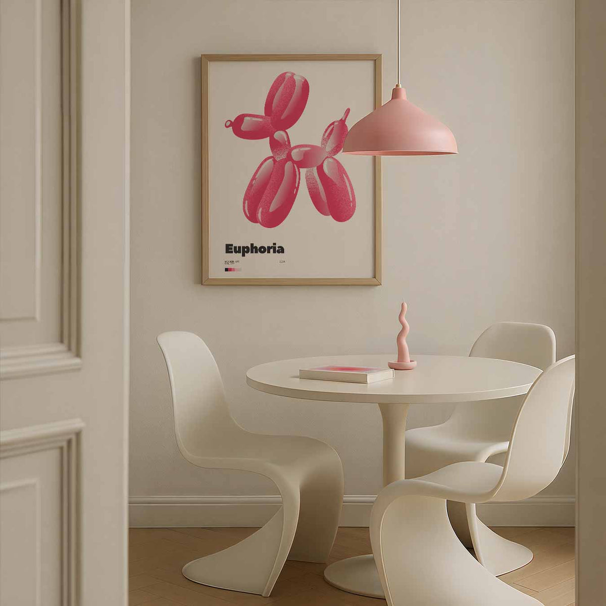 Balloon Hondje – Streetart wandkunst als portret poster