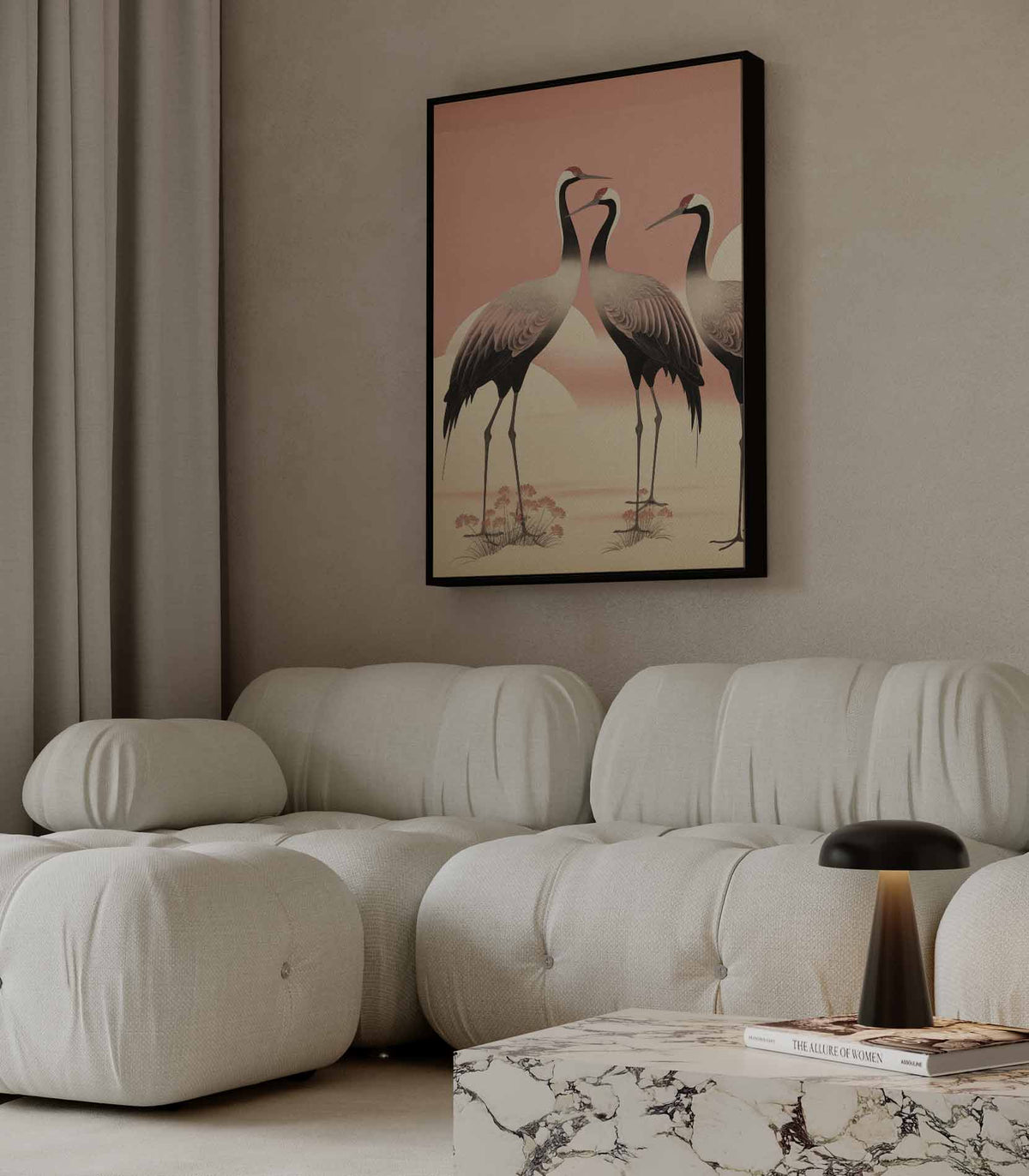 Dans van Kraanvogels – portret wandkunst van WallArtistic