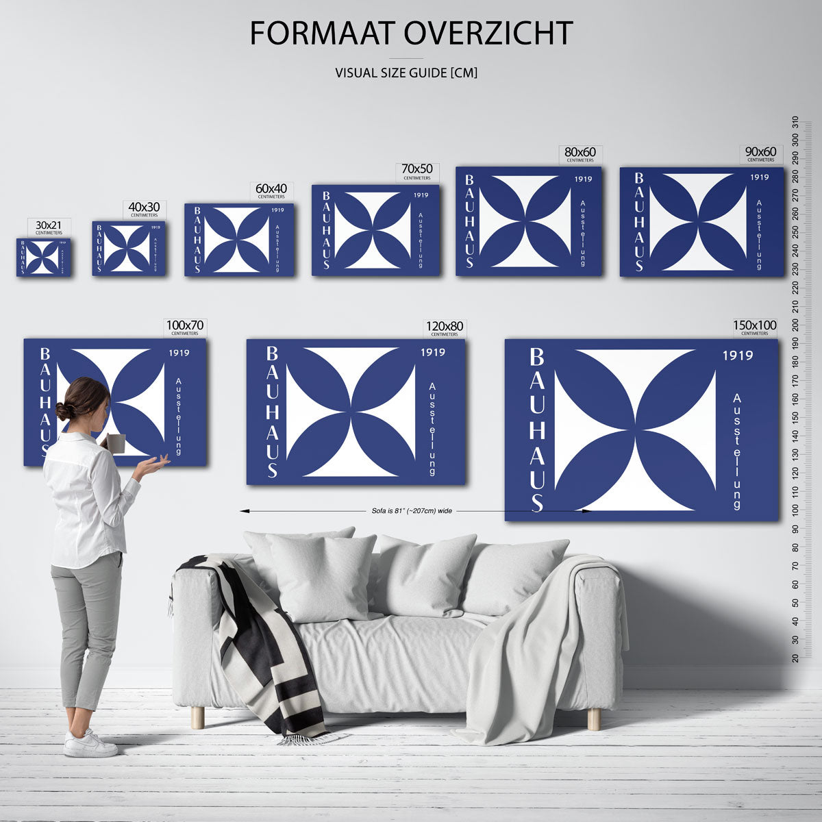 Vorm en balans – Bauhaus poster als geometrische wanddecoratie