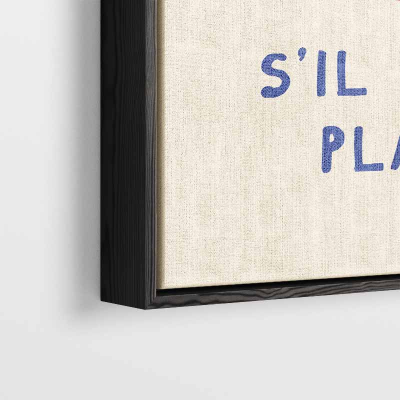 Charmante Croissant Illustratie – plexiglas wanddecoratie in portret formaat