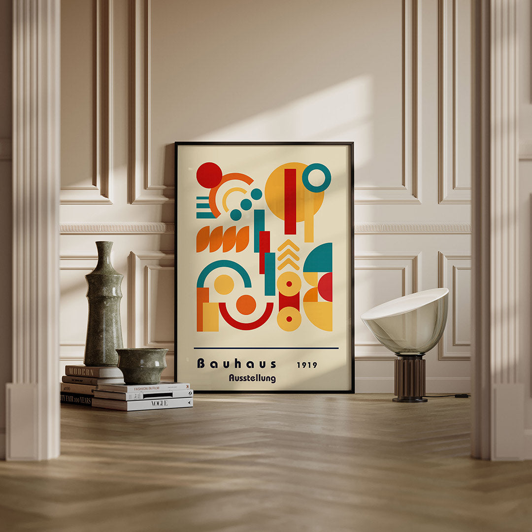 Vorm en kleur – moderne Bauhaus wandkunst als poster