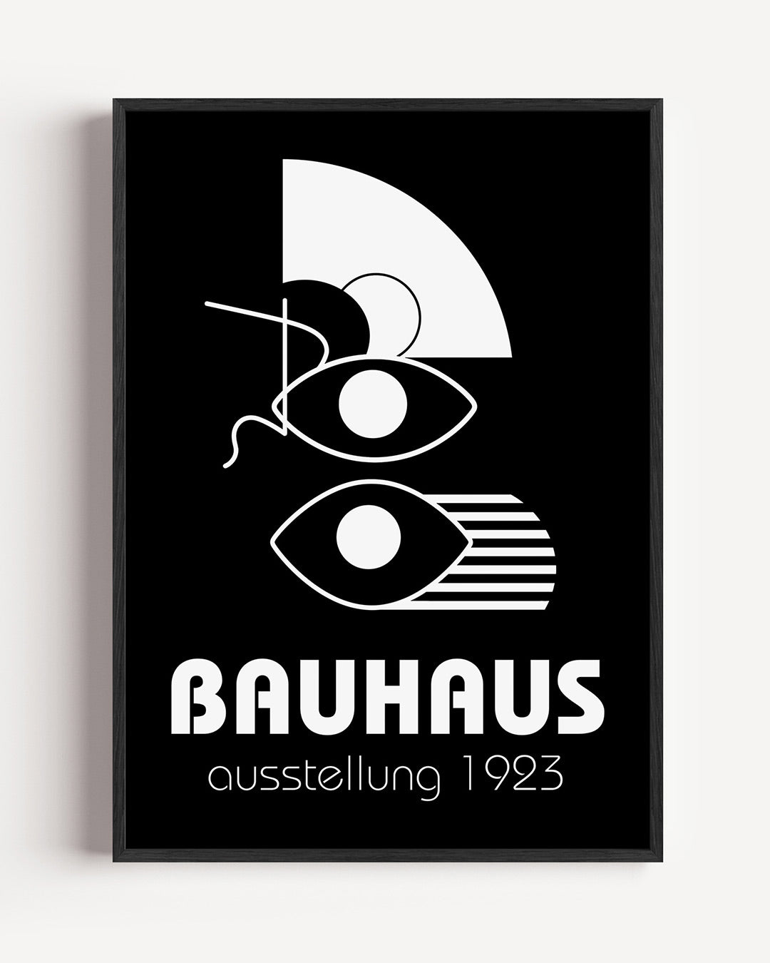 Vormen en lijnen – staande Bauhaus poster als wanddecoratie